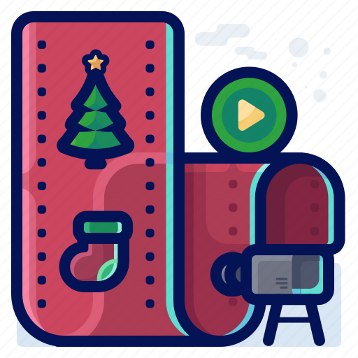 Christmas, entertainment, movie, movies, video icon - Download on Iconfinder