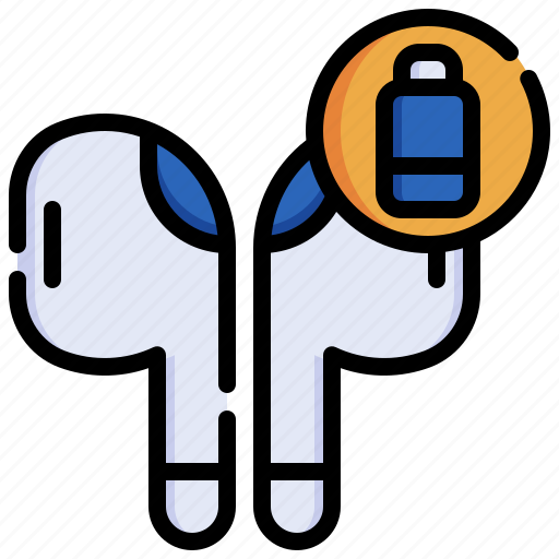 Low, battery, earbuds, electronics, device, earphones icon - Download on Iconfinder