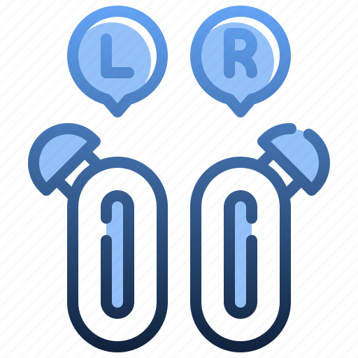 Earbud, left, right, device, headphones, technology icon - Download on Iconfinder