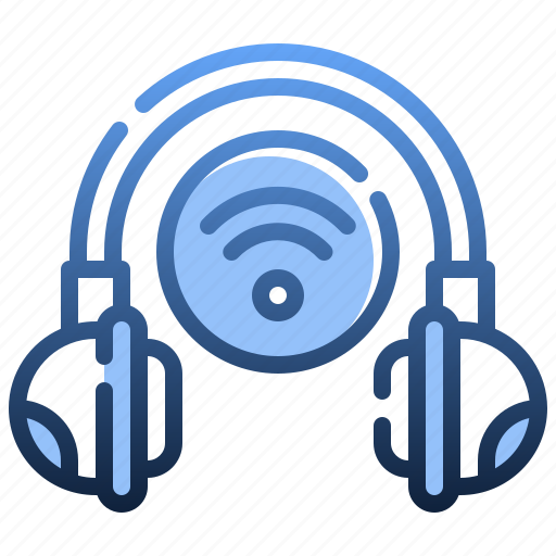 Wireless, headphones, music, multimedia, sound icon - Download on Iconfinder