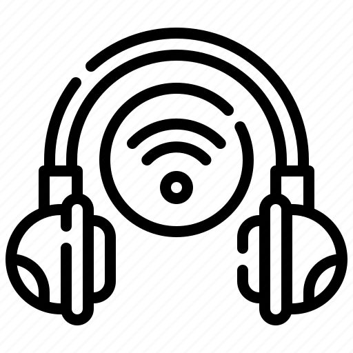 Wireless, headphones, music, multimedia, sound icon - Download on Iconfinder