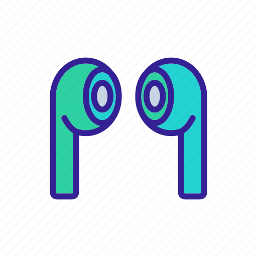 Device, ear, earbuds, headphones, regular, stereo, wireless icon - Download on Iconfinder