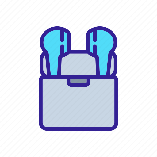 Box, device, earbuds, headphones, special, stereo, wireless icon - Download on Iconfinder