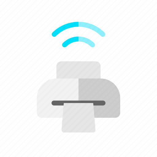 Communication, network, printer, signal, wifi, wireless icon - Download on Iconfinder