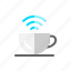 cafe, coffee, communication, cup, network, wifi, wireless 