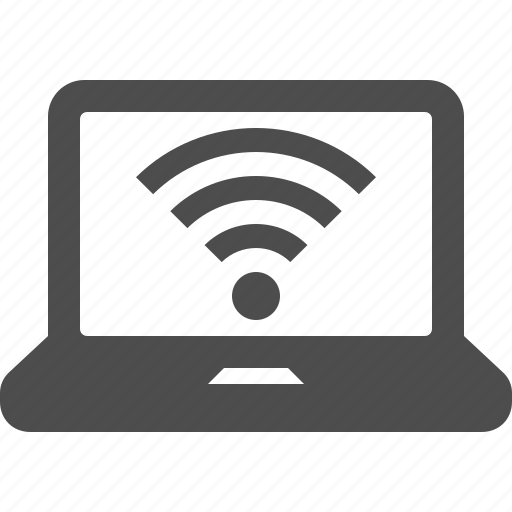 Laptop, signal, wi-fi, wifi, wireless icon - Download on Iconfinder