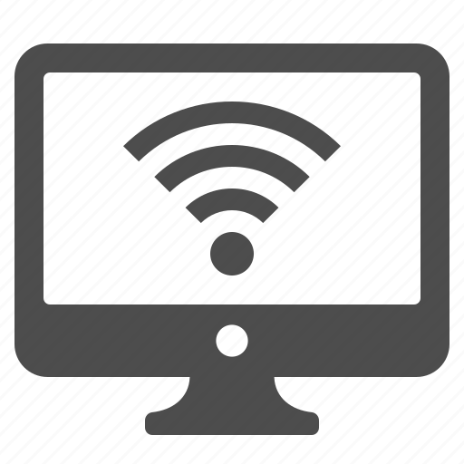 Computer, monitor, screen, signal, wi-fi, wifi, wireless icon - Download on Iconfinder