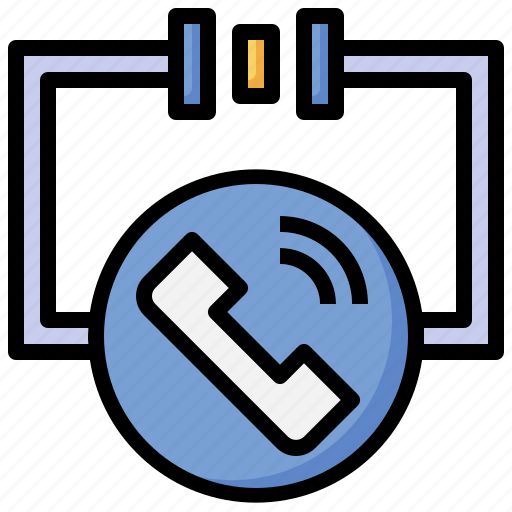 Sign, call, phone, telephone, wire, communications icon - Download on Iconfinder