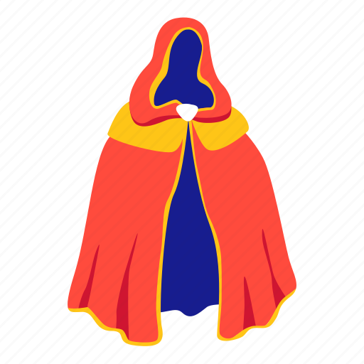 Magic, cape, wizards, stickers, sticker illustration - Download on Iconfinder