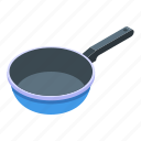 wok, pan, isometric