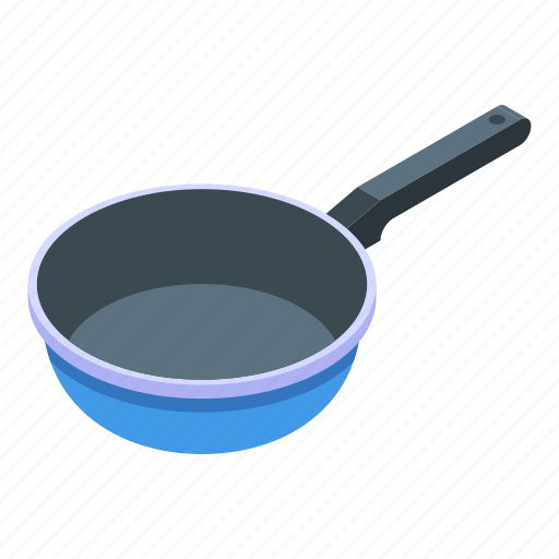 Wok, pan, isometric icon - Download on Iconfinder