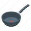 wok, cooking, pan, isometric 