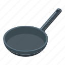 cuisine, wok, pan, isometric