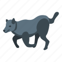 funny, wolf, isometric