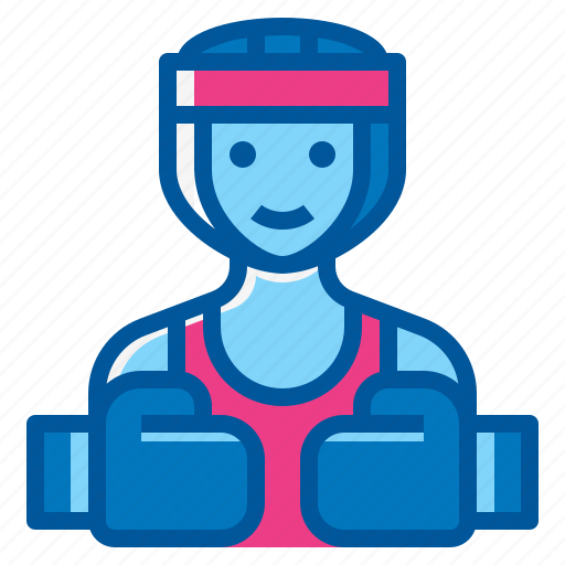 Activity, boxing, fight, healthy, lifestyle, sport, woman icon - Download on Iconfinder