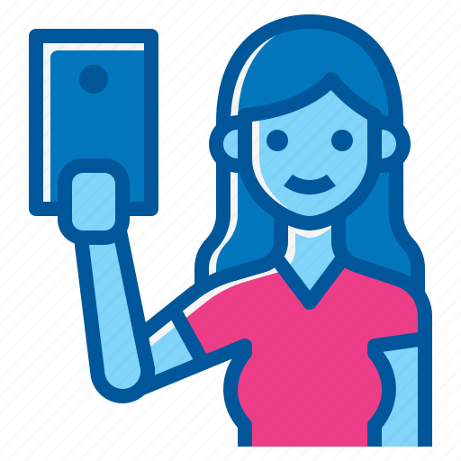 Activity, image, lifestyle, photo, selfie, smartphone, woman icon - Download on Iconfinder