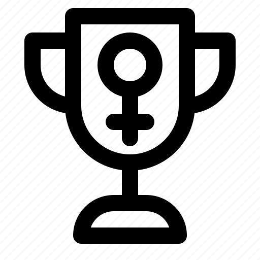 Award, cup, trophy, victory, winner, woman icon - Download on Iconfinder