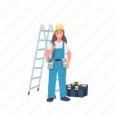woman, electrician, electric, engineer, electricity 