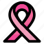 ribbon, cancer, health, issue, sign, badge, womans 