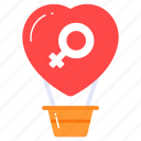 airship, flight, heart, adventure, balloon, women day, gender