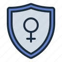 protection, shield, woman, female, feminism