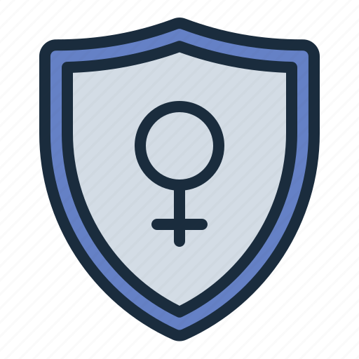 Protection, shield, woman, female, feminism icon - Download on Iconfinder