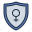protection, shield, woman, female, feminism 
