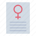 certificate, woman, female, feminism, human right