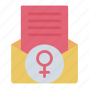 letter, woman, female, feminism