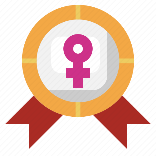 Badge, feminism, peace, woman, womens, day icon - Download on Iconfinder