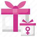 gift, womens, day, box, present, woman