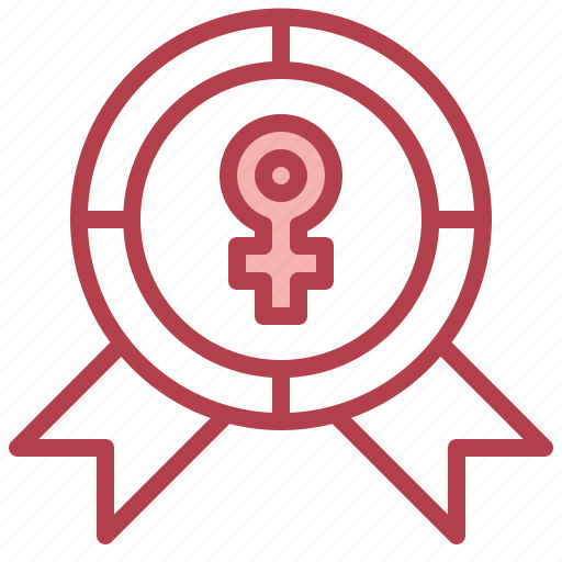 Badge, feminism, peace, woman, womens, day icon - Download on Iconfinder