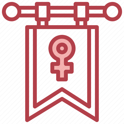 Garland, womens, day, feminism, flags, women icon - Download on Iconfinder