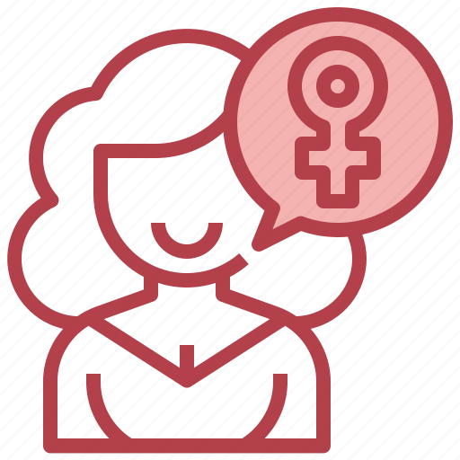 Self, introduction, feminism, womens, day, female icon - Download on Iconfinder