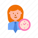 - woman time management, time-management, woman daily schedule, woman user, cogwheel, configuration, time, management