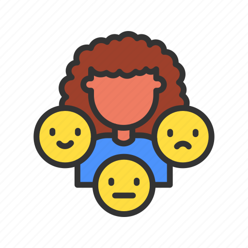 - woman emotions, people, happy, face, emoji, lifestyle, portrait icon - Download on Iconfinder