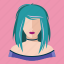 avatar, blue hair, teenager