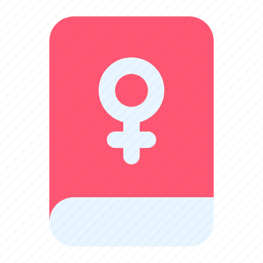 Book, diary, female, feminism, womens day icon - Download on Iconfinder