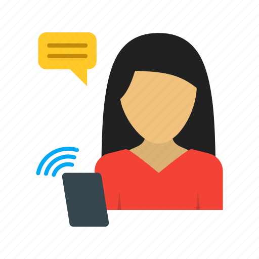 Call, communication, contact, mobile, phone, smartphone, women icon - Download on Iconfinder