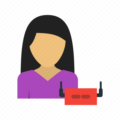 Device, laptop, lifestyle, phone, tablet, technology, woman icon - Download on Iconfinder