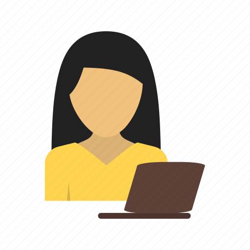 Business, businesswoman, career, corporate, job, laptop, office icon - Download on Iconfinder