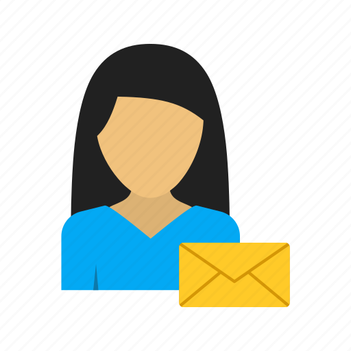 Business, envelope, letter, office, paper, woman, work icon - Download on Iconfinder