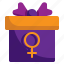 box, day, gender, gift, surprise, women 