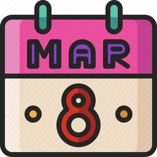Schedule, calendar, womens, day, appointment, march icon - Download on Iconfinder