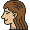 woman, head, female, side, lady, view, avatar