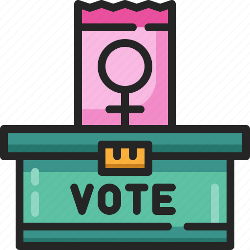 Woman, suffrage, rights, vote, election, democracy icon - Download on Iconfinder