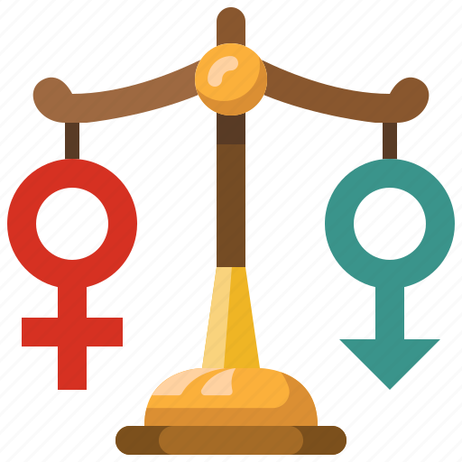 Balance, equality, law, justice, scale, woman, man icon - Download on Iconfinder