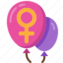 balloon, woman, party, festival, decoration
