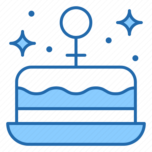 Cake, celebrate, sweet, woman, sign, dessert icon - Download on Iconfinder