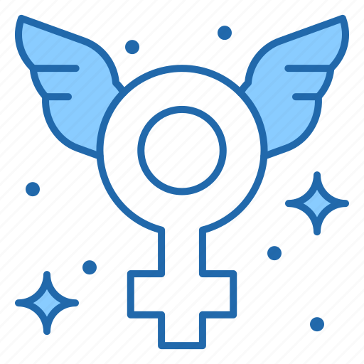 Angel, fairy, fay, female, gender icon - Download on Iconfinder